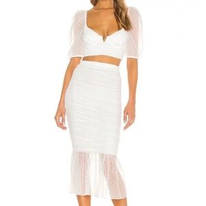 Camila coelho top size L! In white/cream. Matching skirt in my closet!